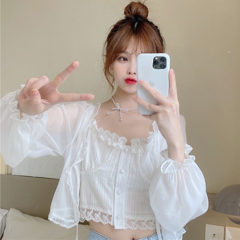 Sun Protection Summer Light Versatile Everyday Fashion Casual Basic Style Cardigans