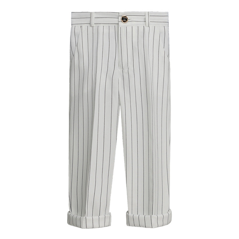 Children's Plus Size Sizes Loose Plaid Suit Children's Pants