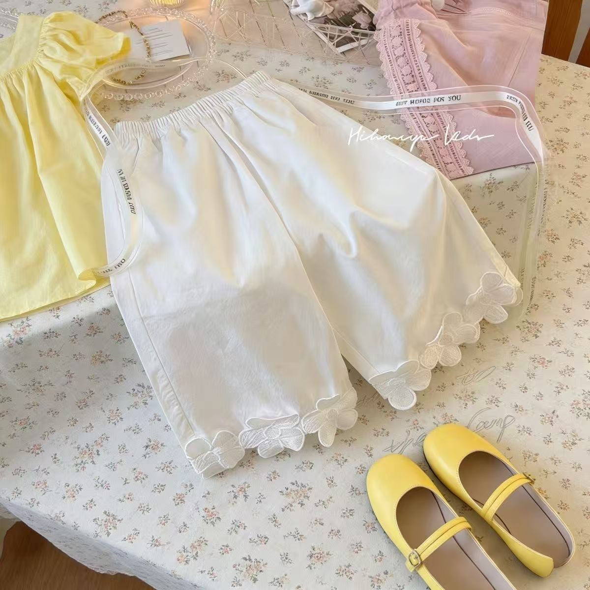 Cropped Summer Korean Style Wear Fashion Little Thin Children's Pants