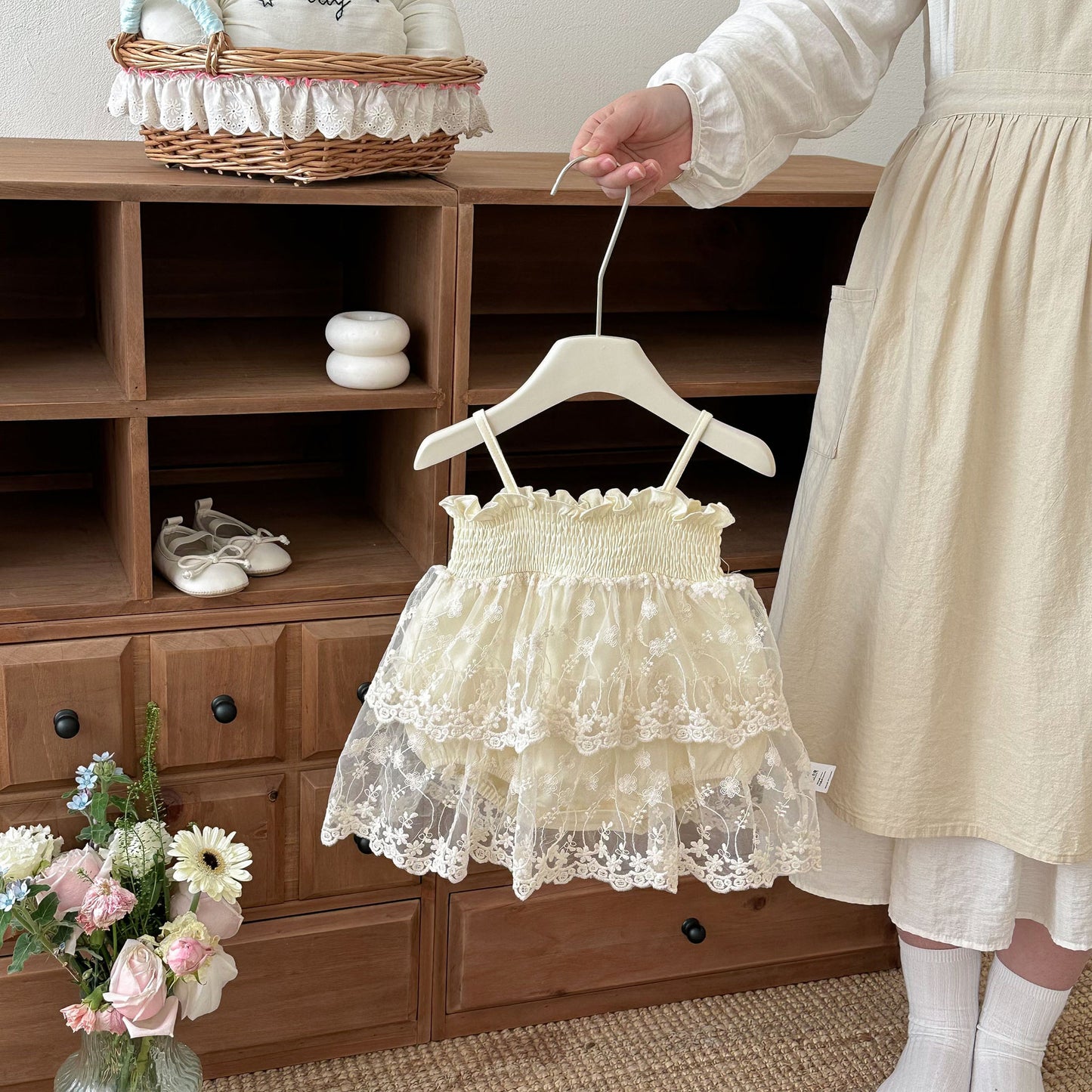 Infant Rompers One Year Old Celebration Dress Princess Temperament Jumpsuit, Climbing Suit