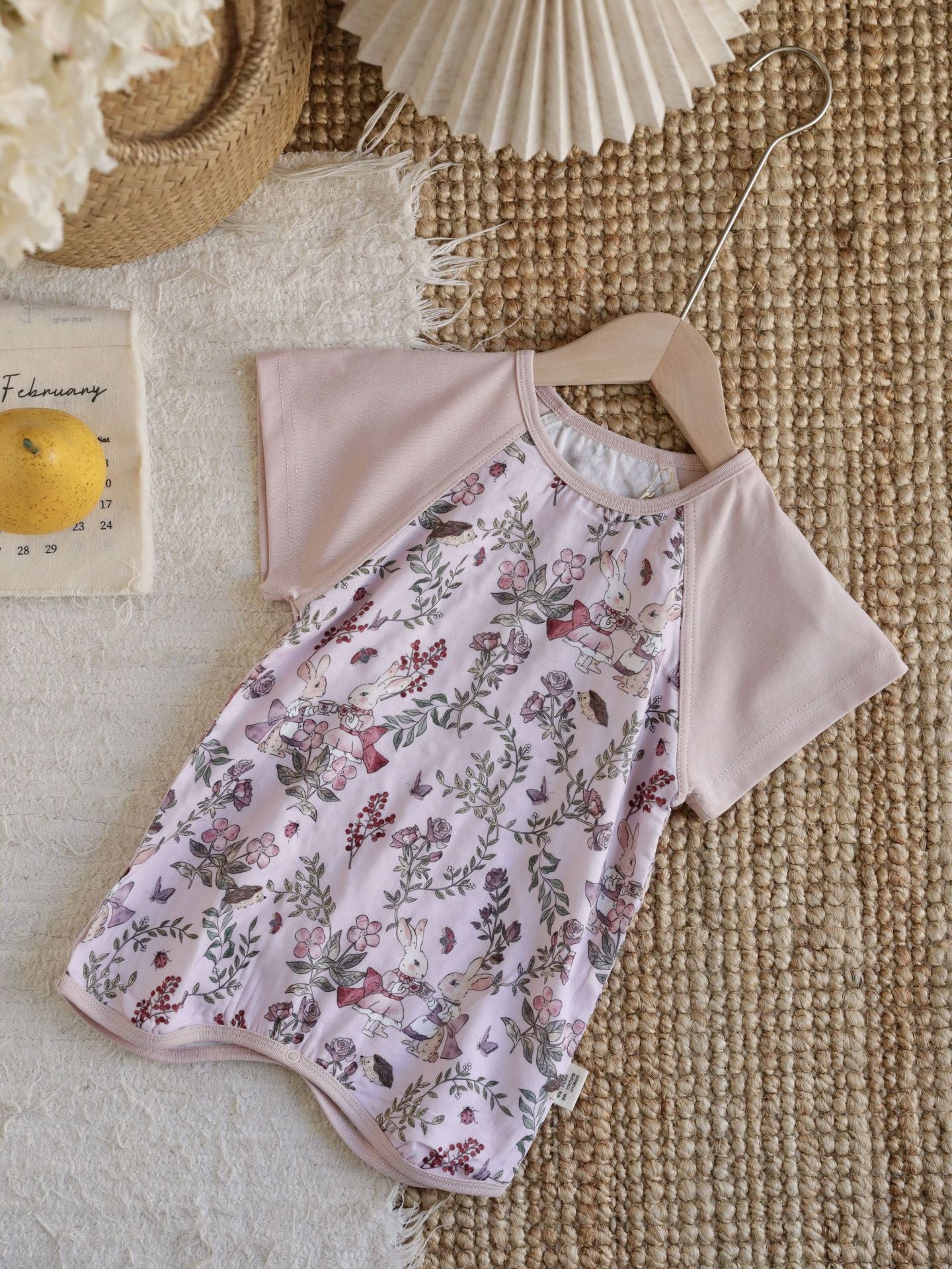 Bamboo Fiber Cool Gauze Summer Clothing Home Parent-child Outfit