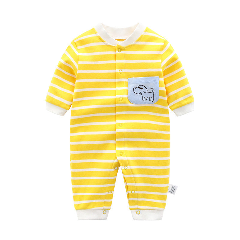 Autumn Pure Cotton Boy Jumpsuit Born Clothes Jumpsuit, Climbing Suit