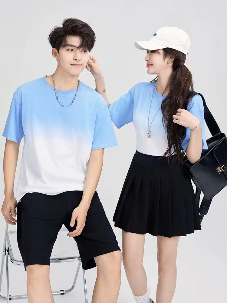 Vacation Style Gradient Mother Daughter Dress Female Summer Fresh Family Parent-child Outfit