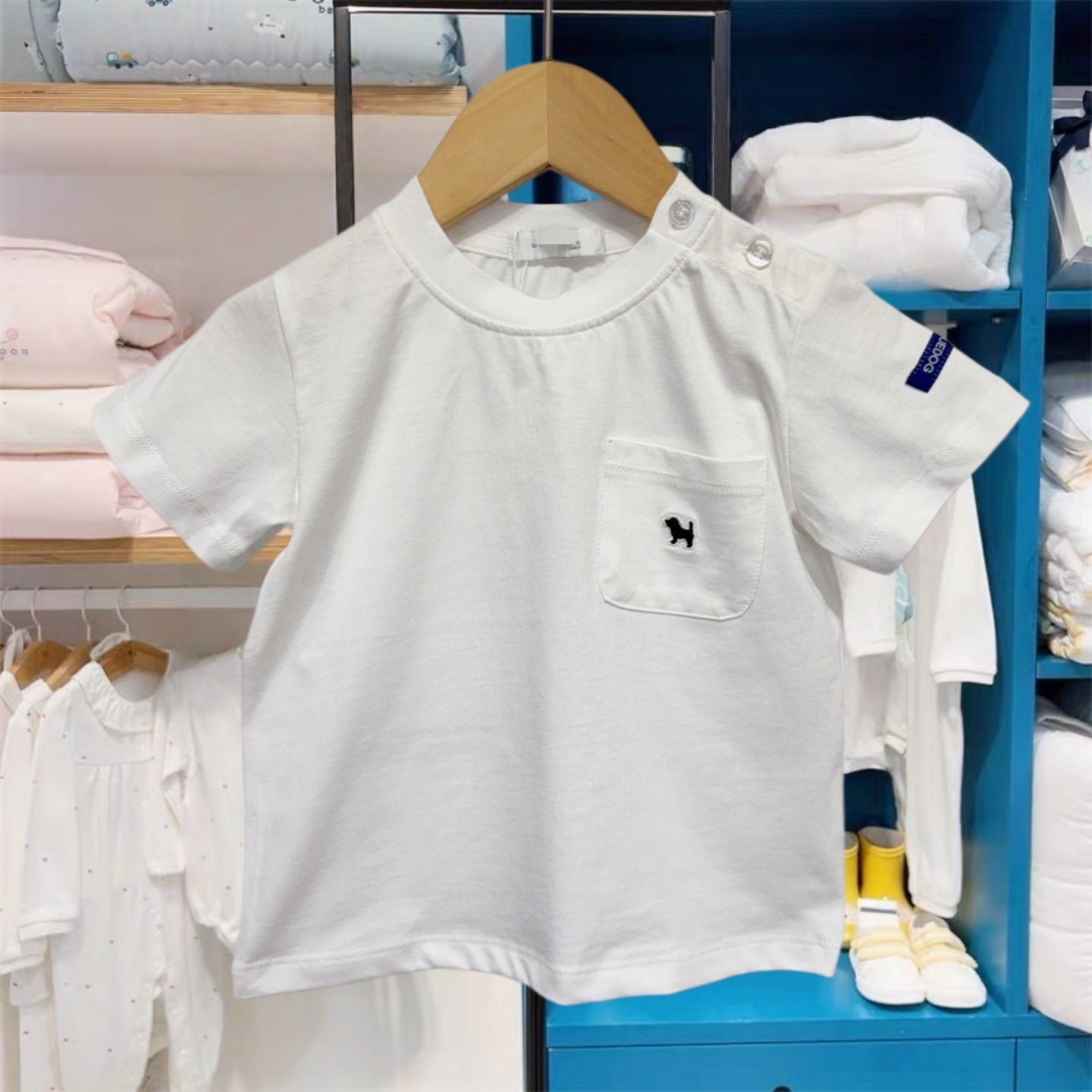 Children's Korean Style Clothing Summer Cotton Short-sleeved Undershirt Children's T-shirt