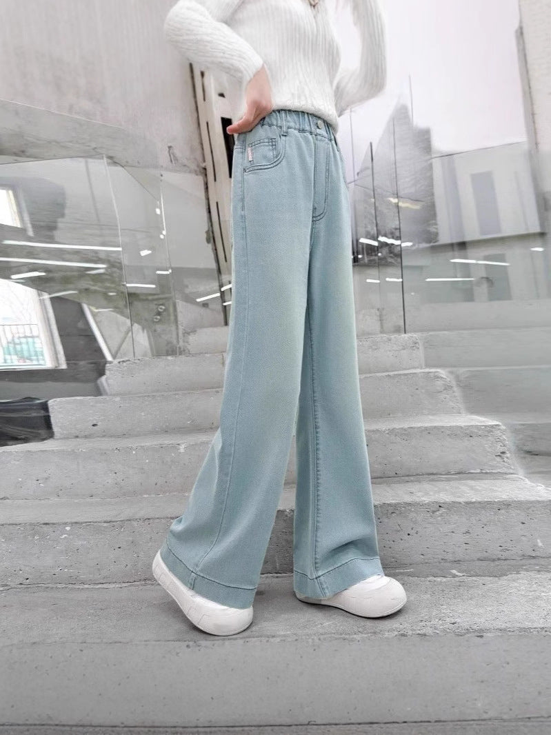Medium Large Jeans Summer Thin Western Style Children's Pants