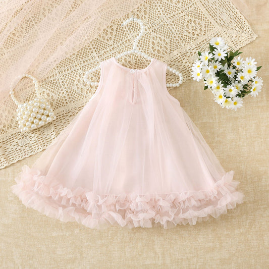 Sleeveless One-piece Little Gauze Skirt Sweet Children's Dress