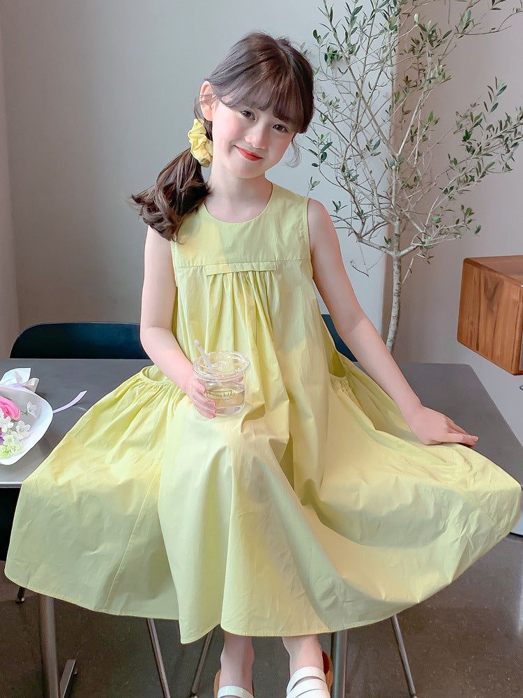 Children's Cotton Skirts Summer Western Style Little Camisole Clothing Children's Dress