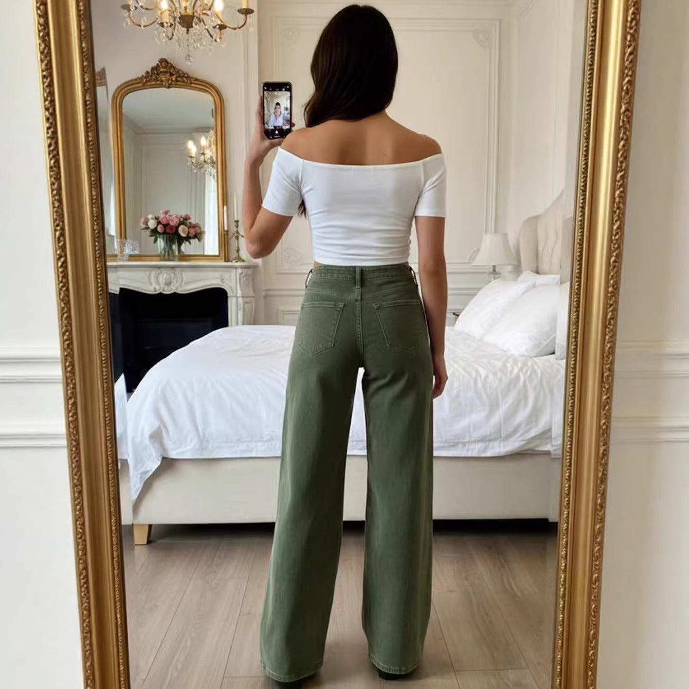 Women's Casual Versatile Suitable For Daily Fashion High Pants