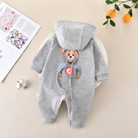 Women's & Men's Born Zipper Romper One Month Old Clothes Hooded Jumpsuit, Climbing Suit