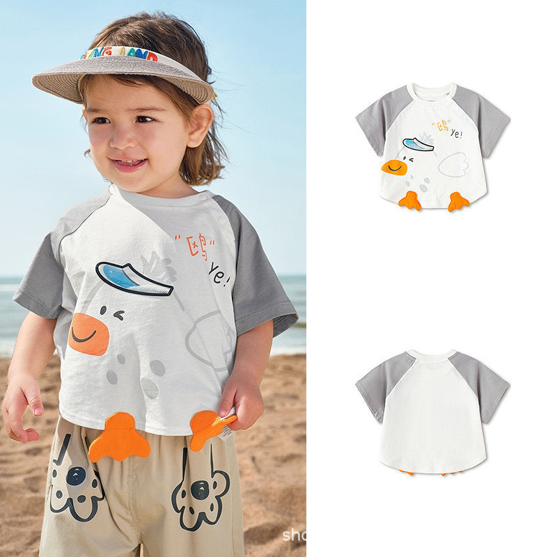 Children's Clothing Top Short-sleeved Summer Cute Children's T-shirt