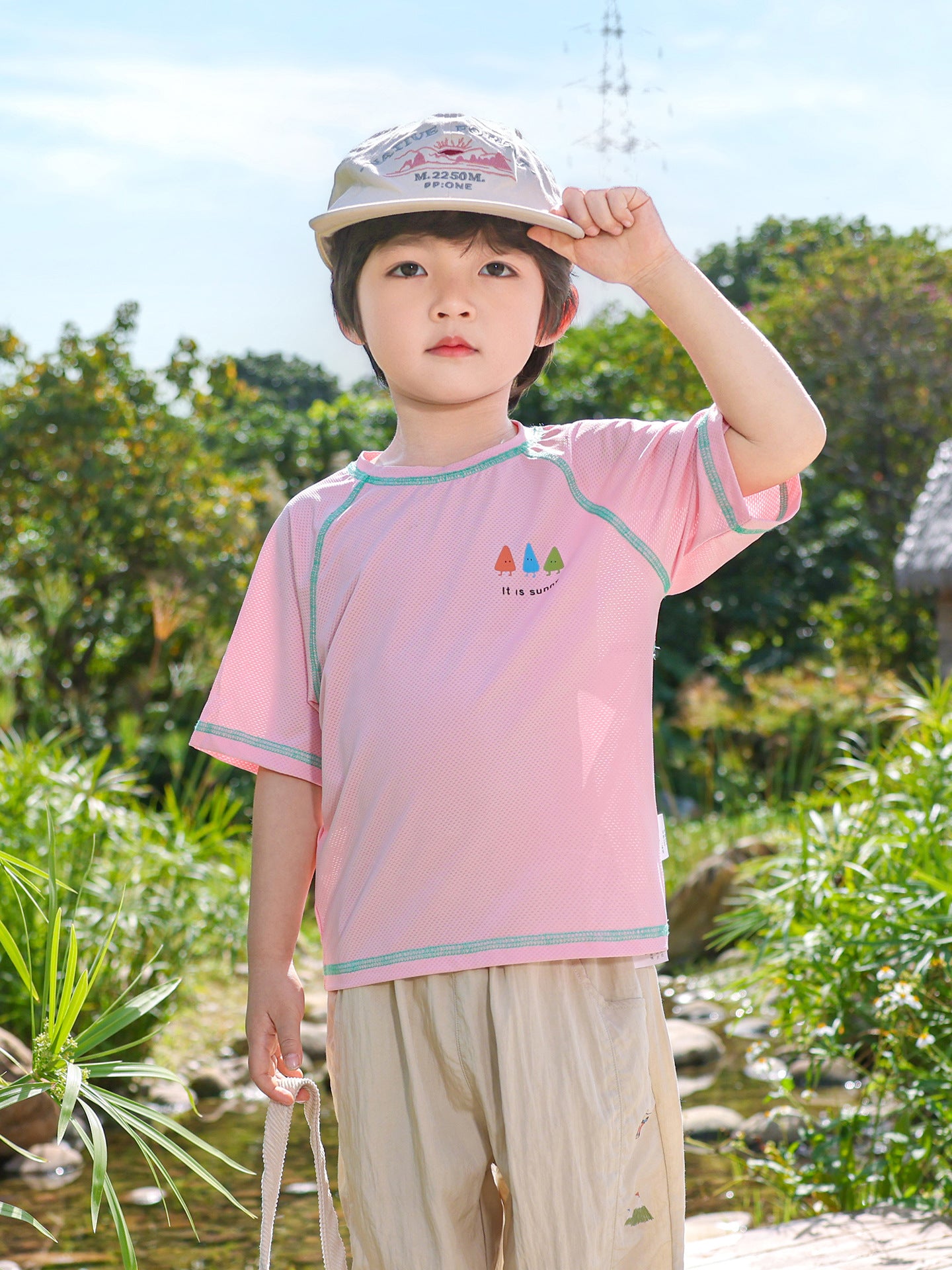 Children's Short-sleeved Breathable Top Summer Boy Sports Half Sleeve Outdoor Thin Children's T-shirt
