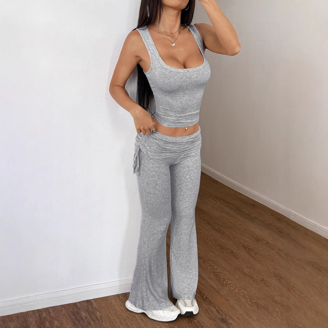 Women's Sports Hot Two-piece Camisole Slightly Spicy Fashion Casual Suit