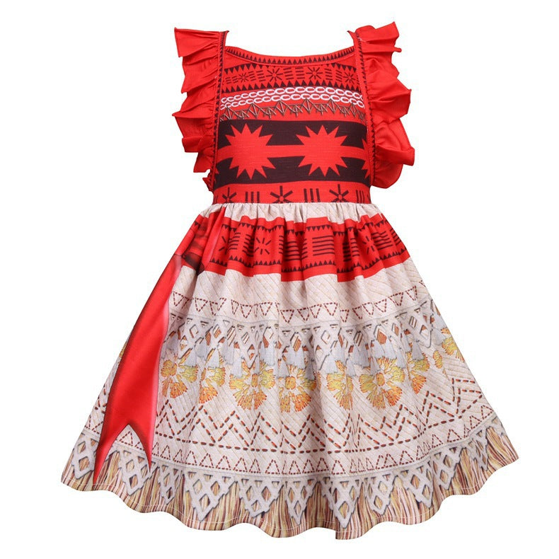 Stylish Casual Children's Clothing Cute Backless Children's Dress