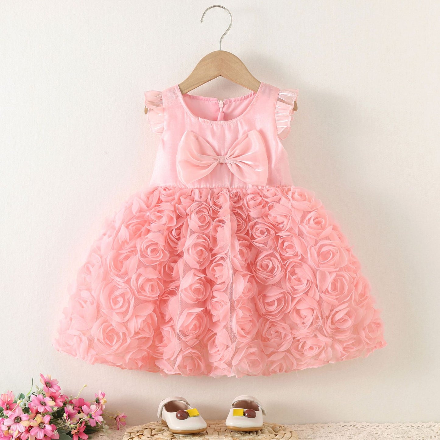 Children's Summer Western Style Lace Mesh Vest Children's Dress