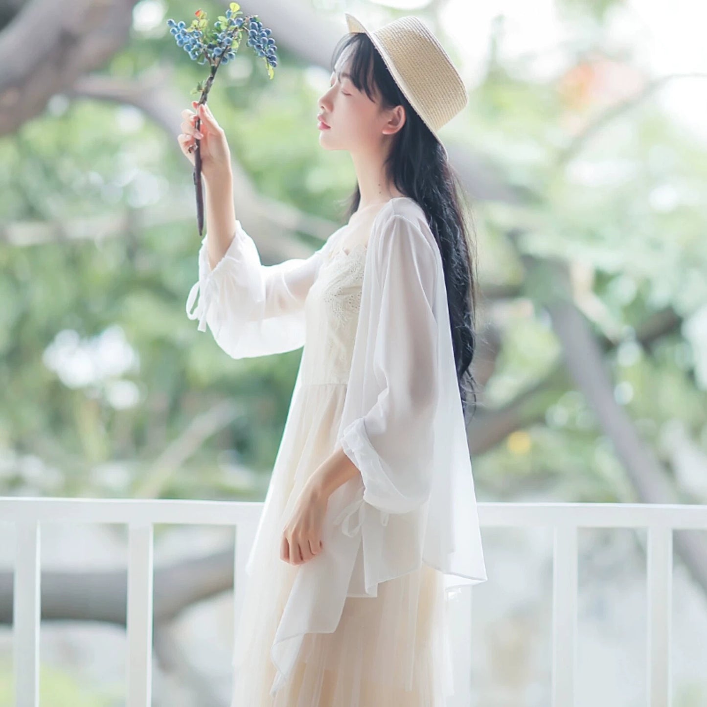 Women's Sun Protection Long-sleeved Summer Thin Trendy Lace Shirt, Chiffon Shirt