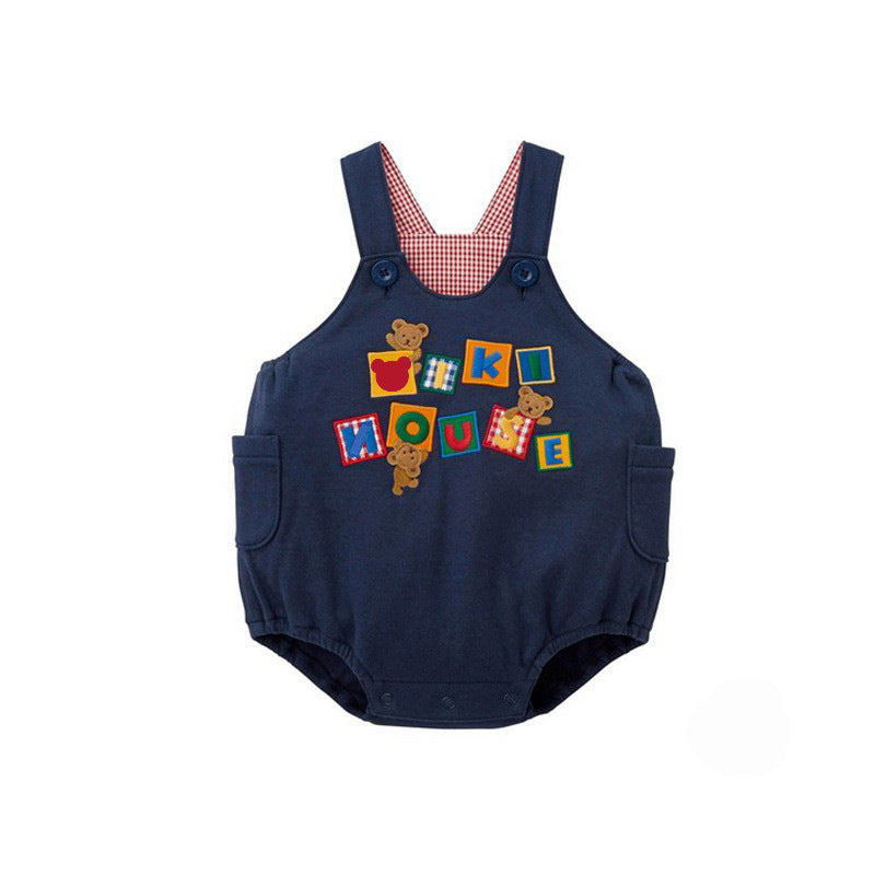 Children's Clothing Boys Cartoon Letter Plaid Bear Chicken Children's Pants