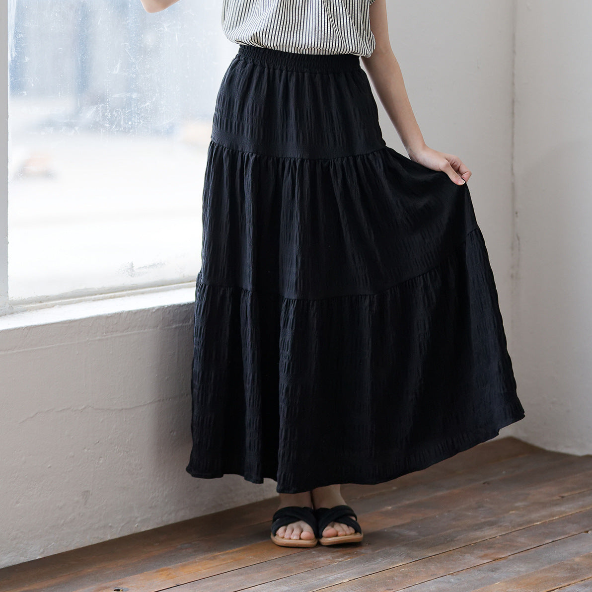 Children's Medium Large Dress Versatile Casual Skirt Clothing Midi Children's Suit