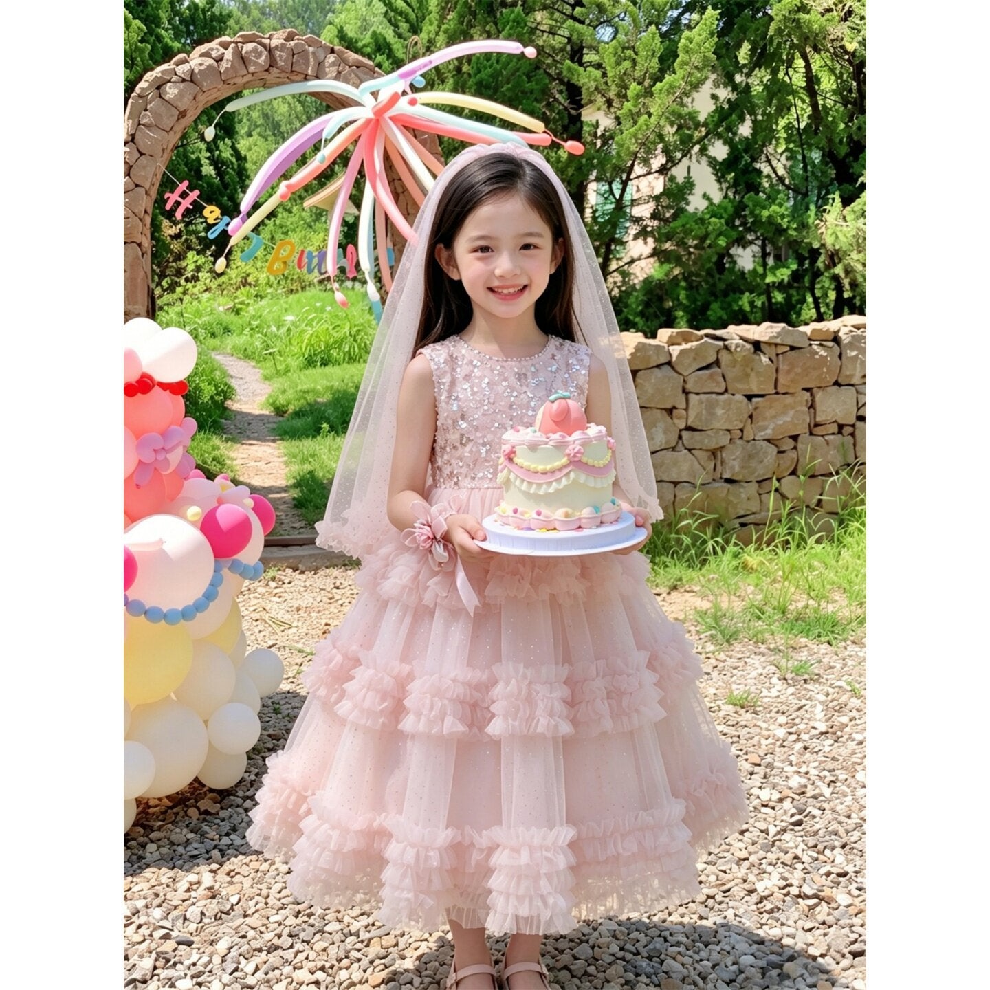 Light Luxury Minority Little Beautiful Princess Unique Children's Dress
