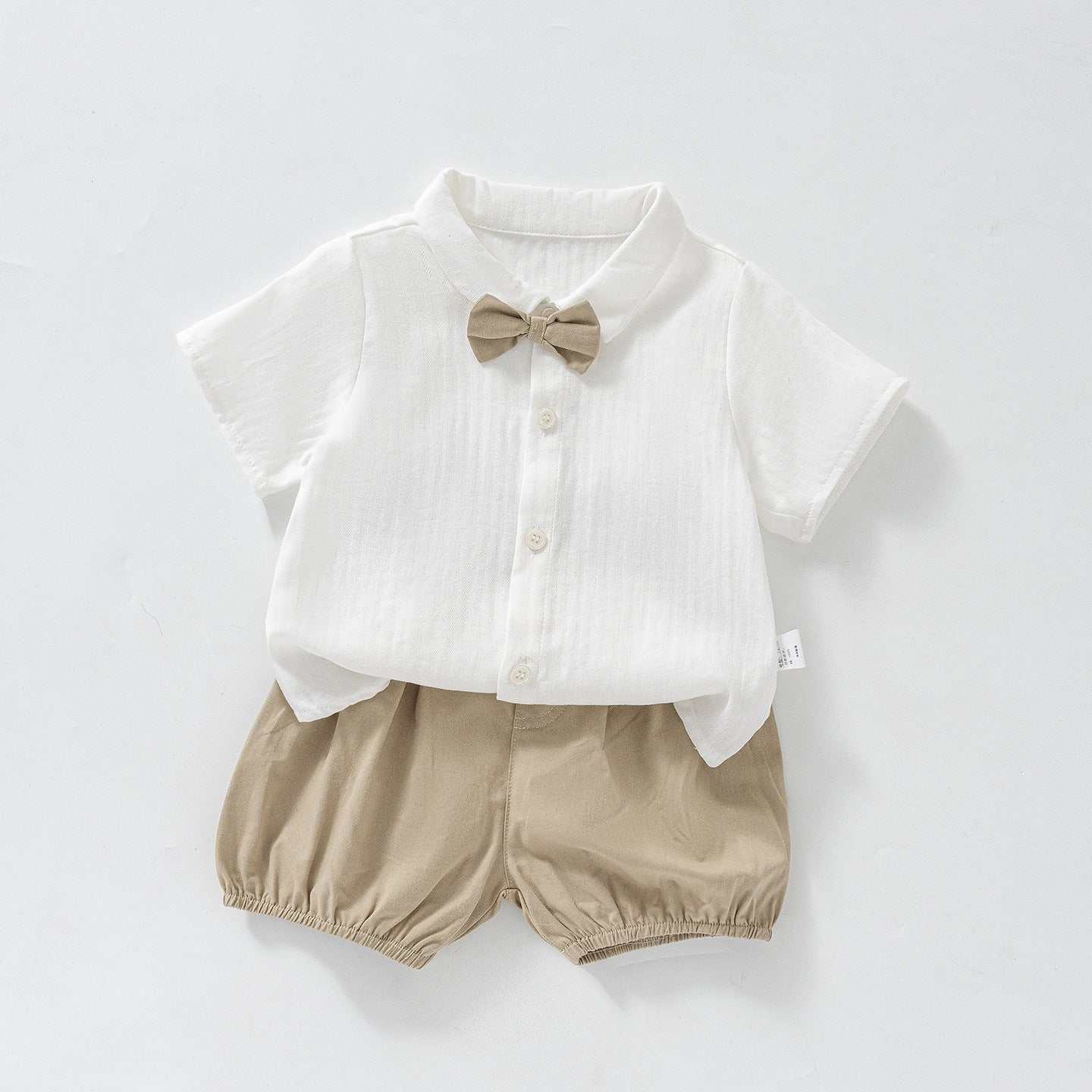Men's Summer Short-sleeved Dress Shirt Birthday Party Clothes Short Pants Hundred Children's Suit