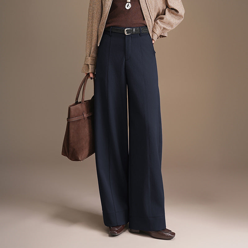 Women's Dark Gray Female Trousers Autumn Elegant Casual Pants