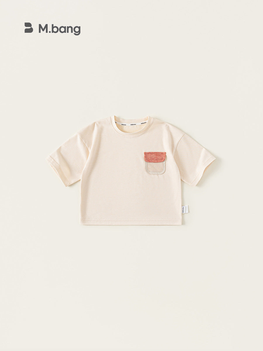 Children's Clothing Casual Tops Summer Simple Solid Color Short-sleeved Round Neck Children's T-shirt