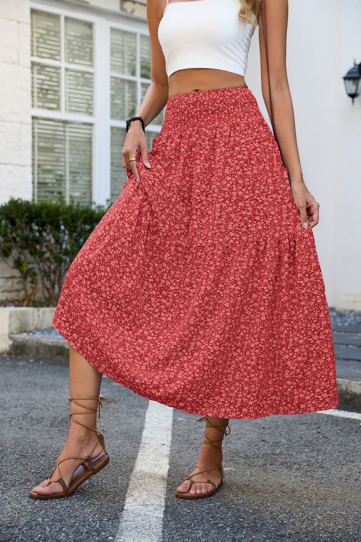 Dress Slim Fit Slimming Pleated High Skirts