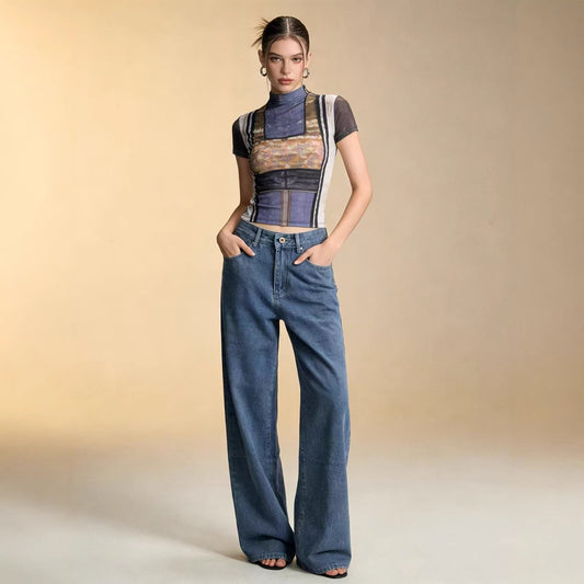 Women's Wide Leg Bow Overalls With Belt Loose-fitting Pants