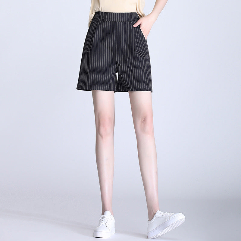 Women's Summer Korean Style White High Waist Comfort Casual Pants
