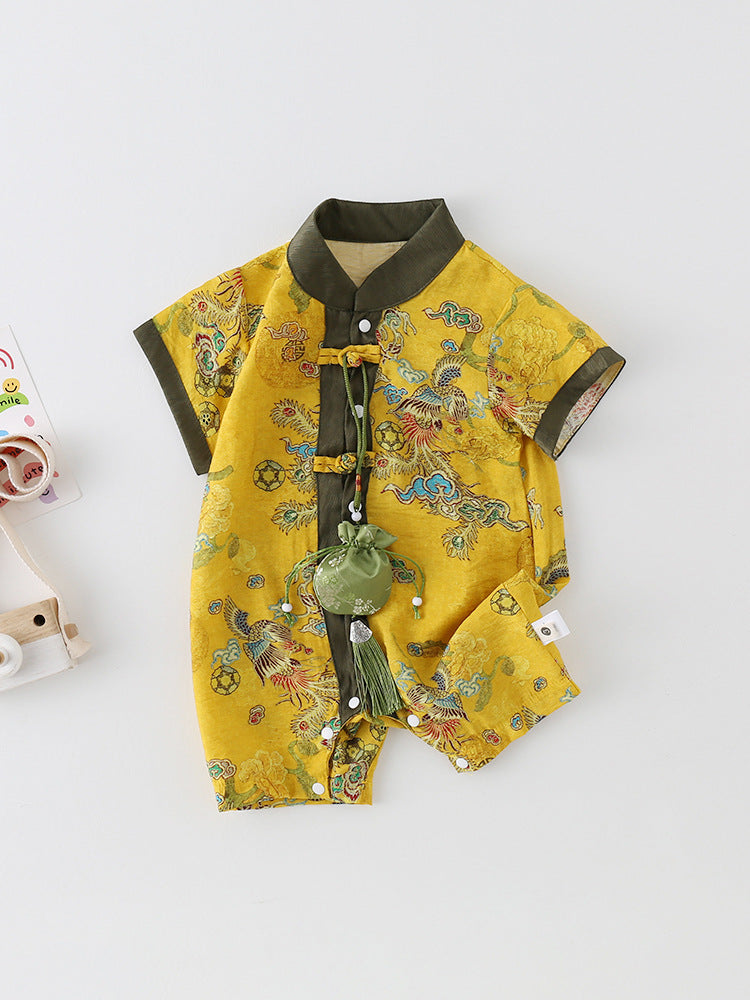 Jumpsuit Summer Class Short-sleeved Born Romper Out For Days Thin Jumpsuit, Climbing Suit