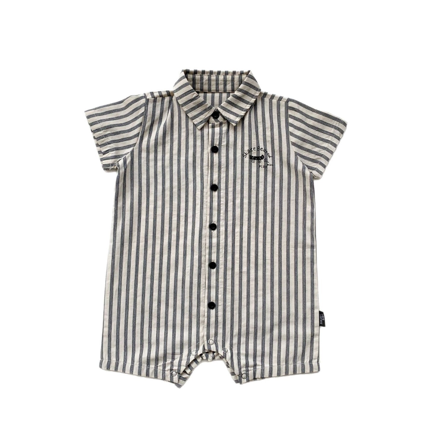 Children's Infant Short-sleeved Romper Summer Boy's Shirt Jumpsuit, Climbing Suit