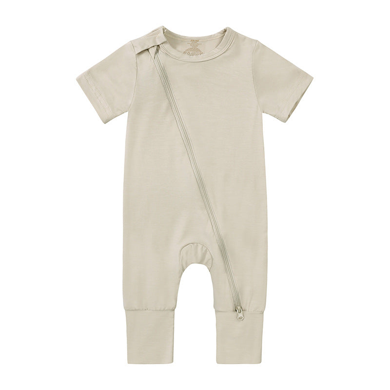 Style Jumpsuit Bamboo Fiber Short Sleeved Jumpsuit, Climbing Suit