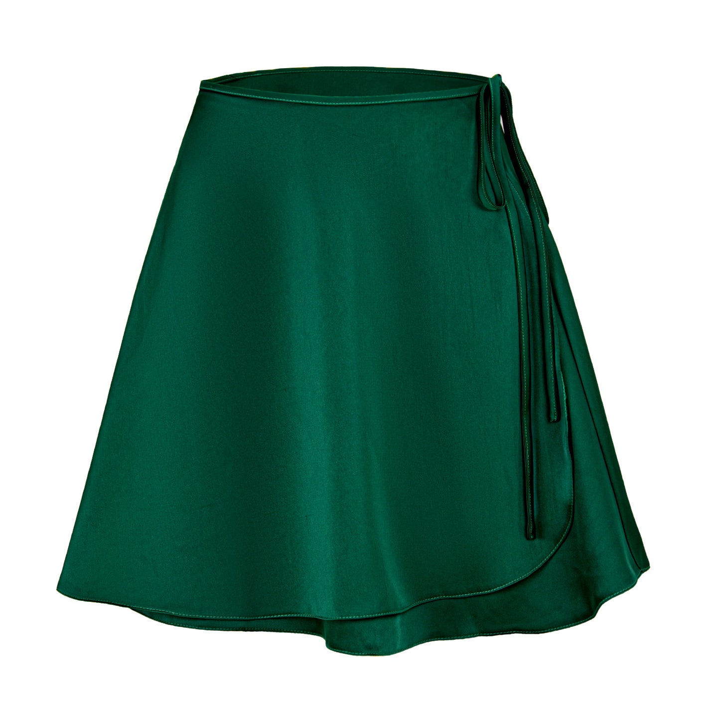 Women's One-piece A- Line Solid Color Acetate Skirt