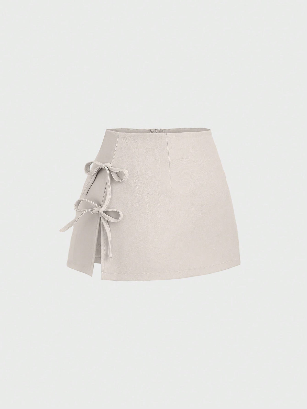 Bow Tie Sexy Slit Word Mini Skirt