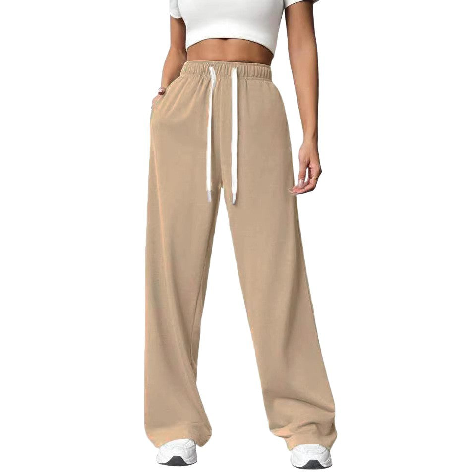 Women's Loose Straight Wide Leg Exercise Casual Pants