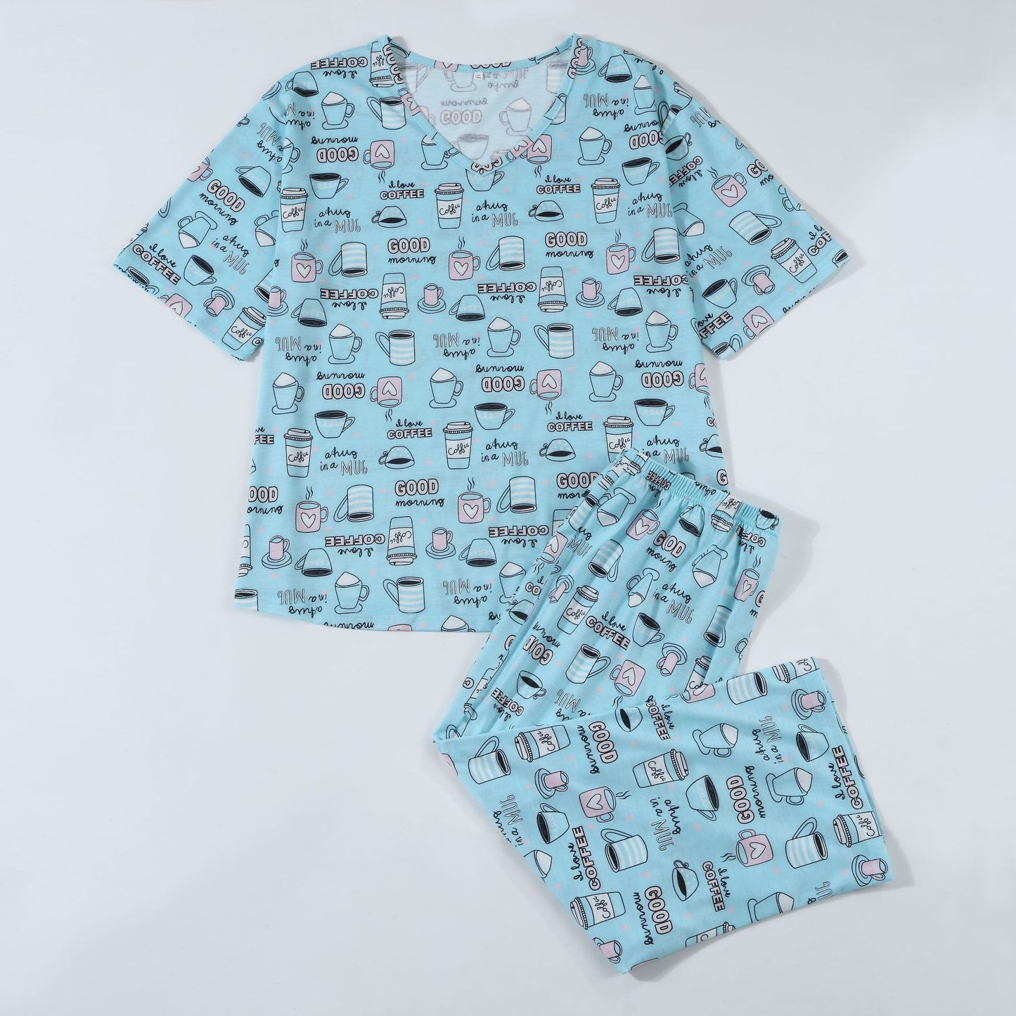 Women's Popular Home Wear Printed Pajamas Pajama Comfortable Fashion Casual Suit