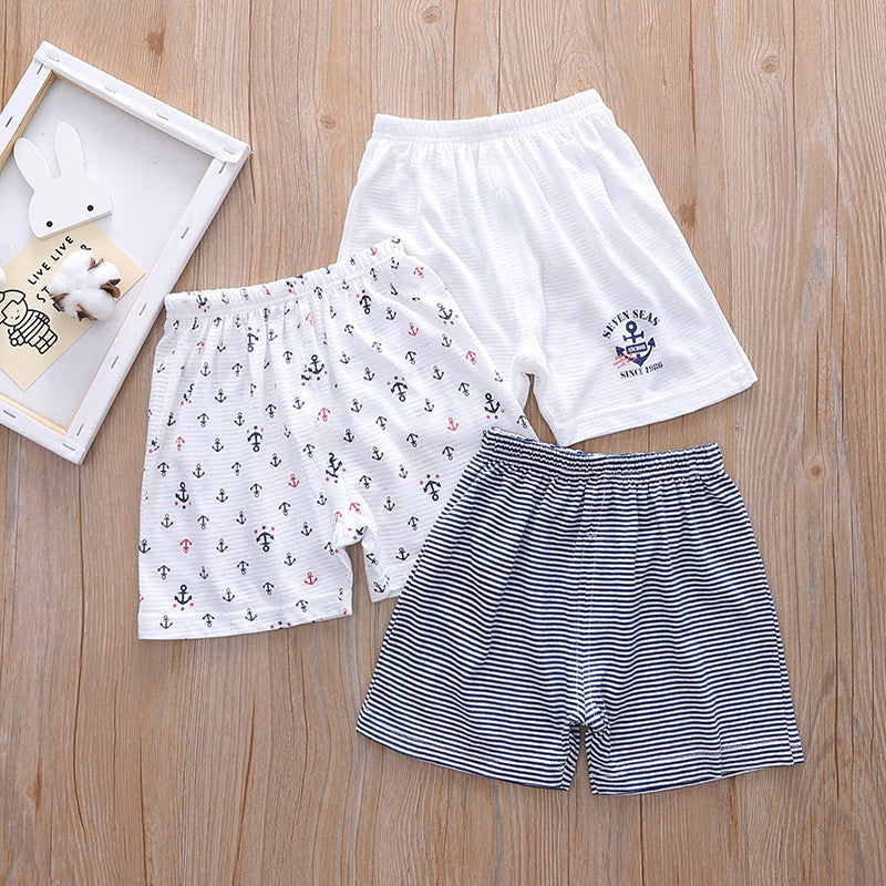 Cotton Cool Feeling Breathable Versatile Summer Home Outing Boy Children's T-shirt