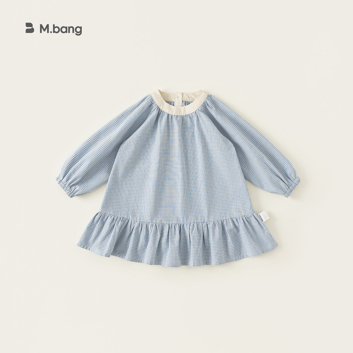 Children's Spring Fashionable Plaid Long Sleeve Little Children's Dress