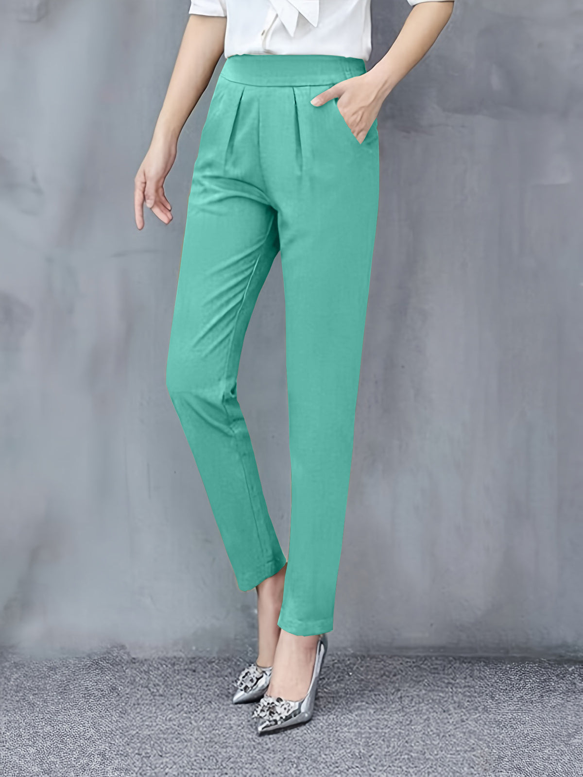 Women's Slim Fit Slimming Skinny Drape Versatile Outdoor Trendy Ankle Casual Pants