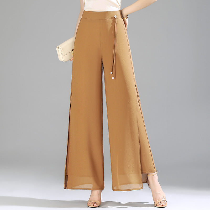 Women's Summer Thin High Waist Loose Wide Leg Big Pants