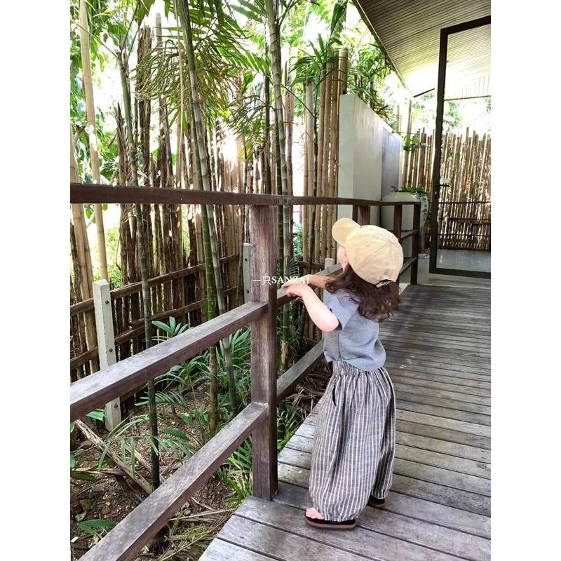 Children's Style Stripe Casual Spring Fashionable Trousers Children's Pants