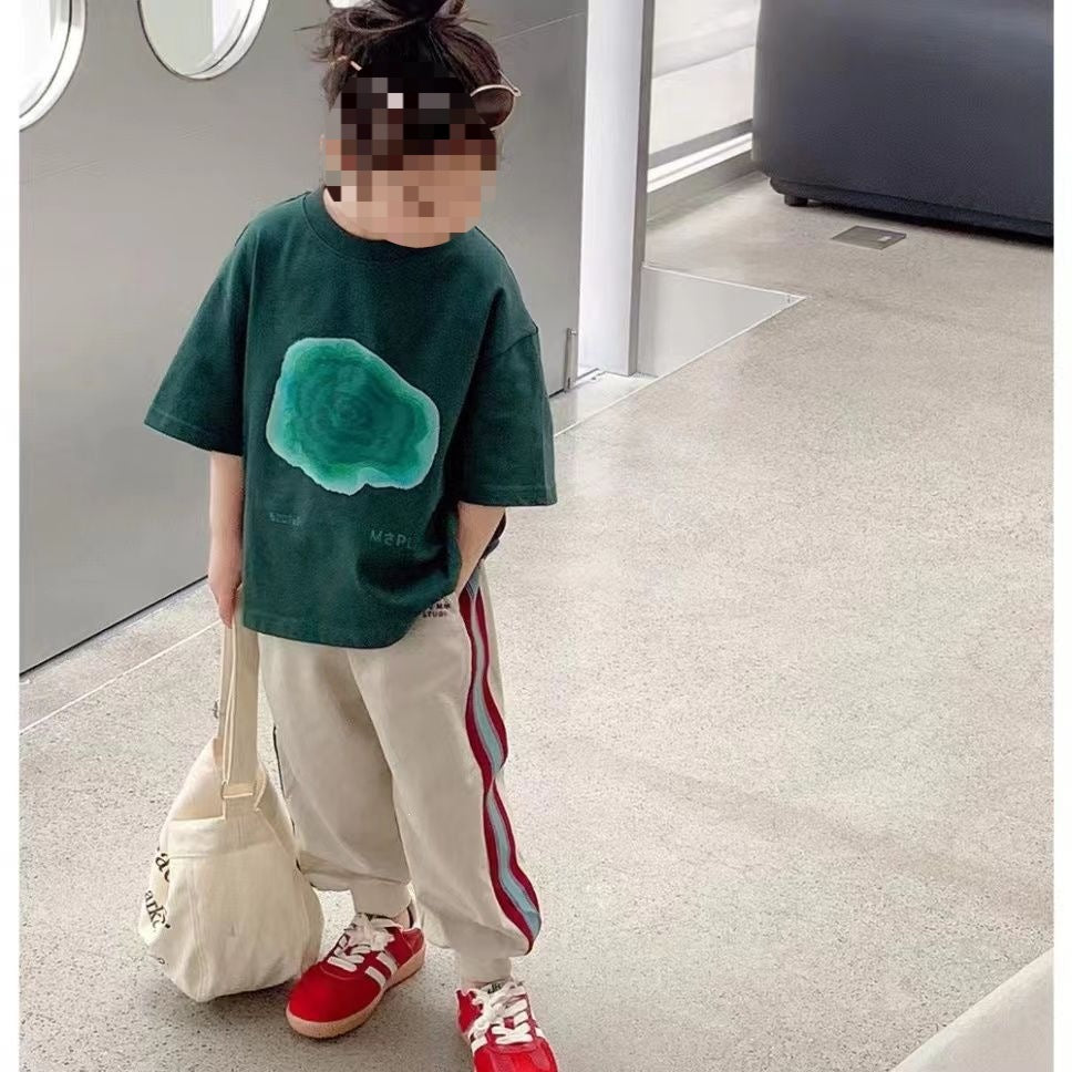 Children's Summer Trousers Clothes Side Tape Fashionable Children's Pants