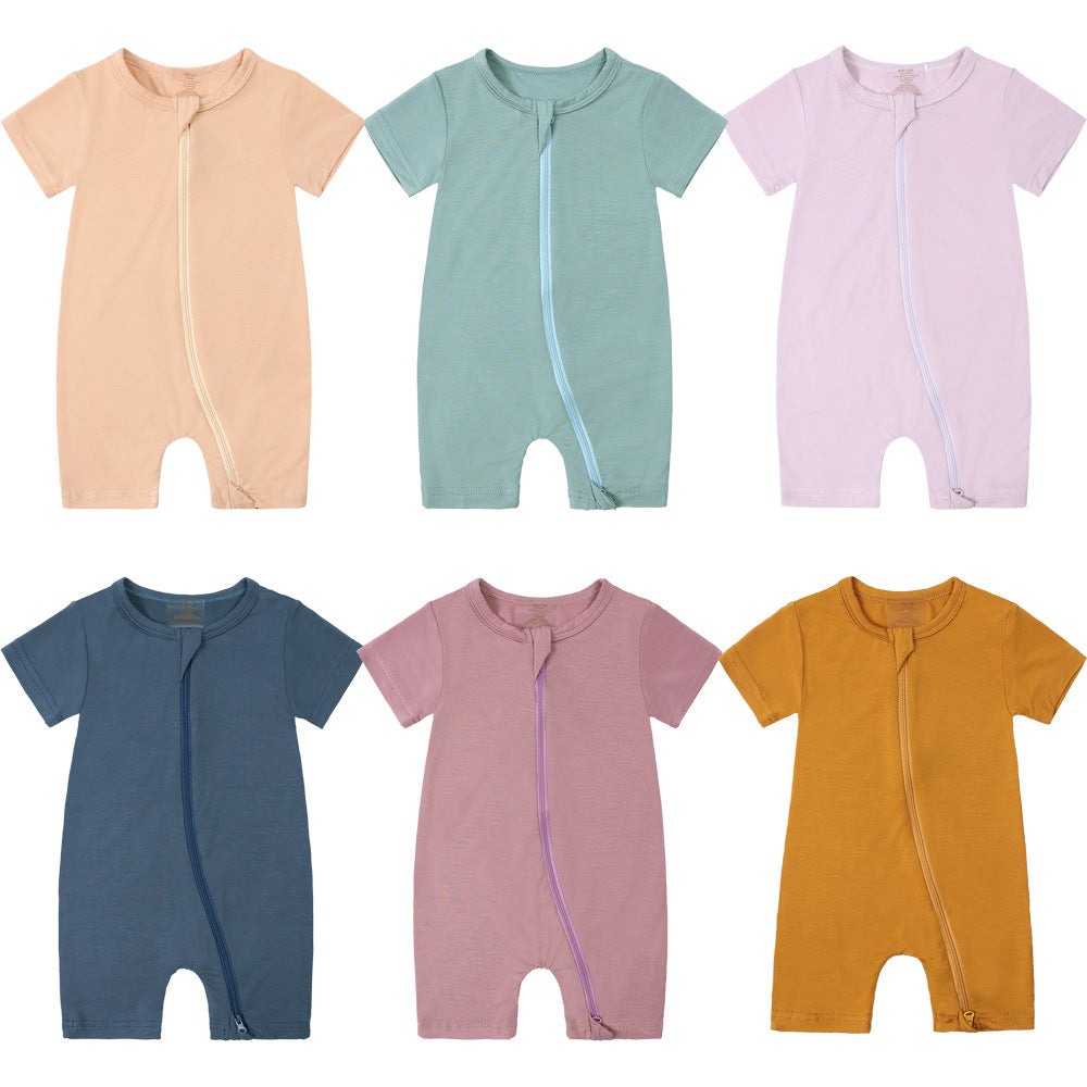 Jumpsuit Bamboo Fiber Born Boys Short Jumpsuit, Climbing Suit