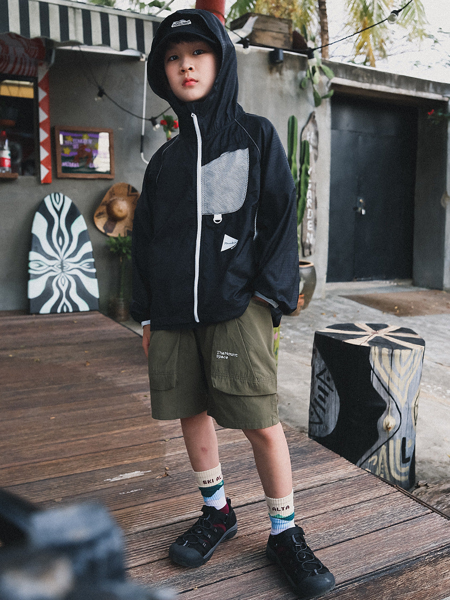 Children's Cotton Shorts Summer Outdoor Lightweight Breathable Knee Children's Pants