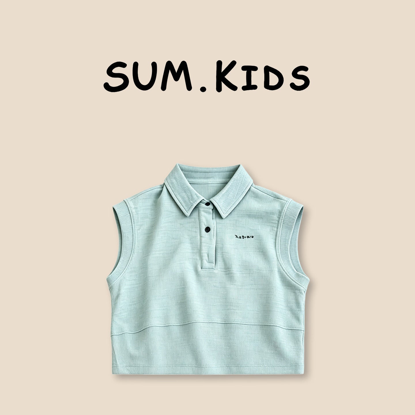 Summer Clothing Korean Casual Style Sleeveless Shirt Shorts Handsome Children's Suit