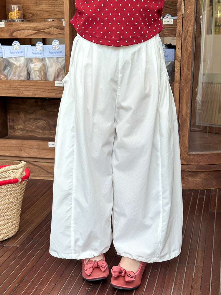 Children's Western Style Outdoor Trousers Solid Color Casual Children's Pants