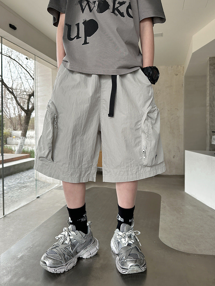 Children's Summer Clothing Overalls Outer Shorts Fried Children's Pants