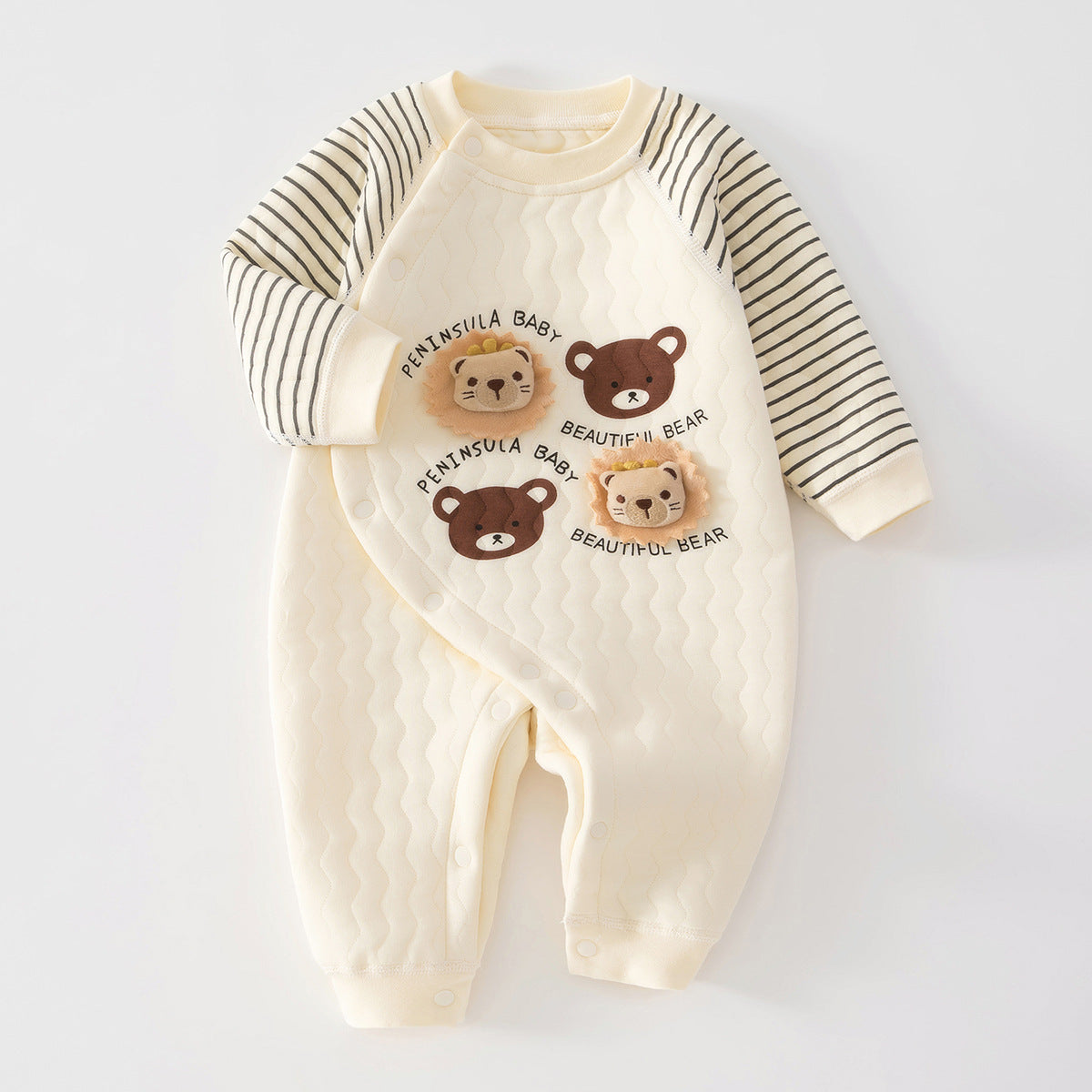 Boneless Quilted Jumpsuit Long Sleeve Born Jumpsuit, Climbing Suit