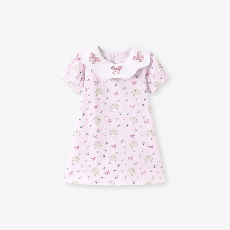 Children's Summer Cute Sweet Western Style Skirt Children's Dress