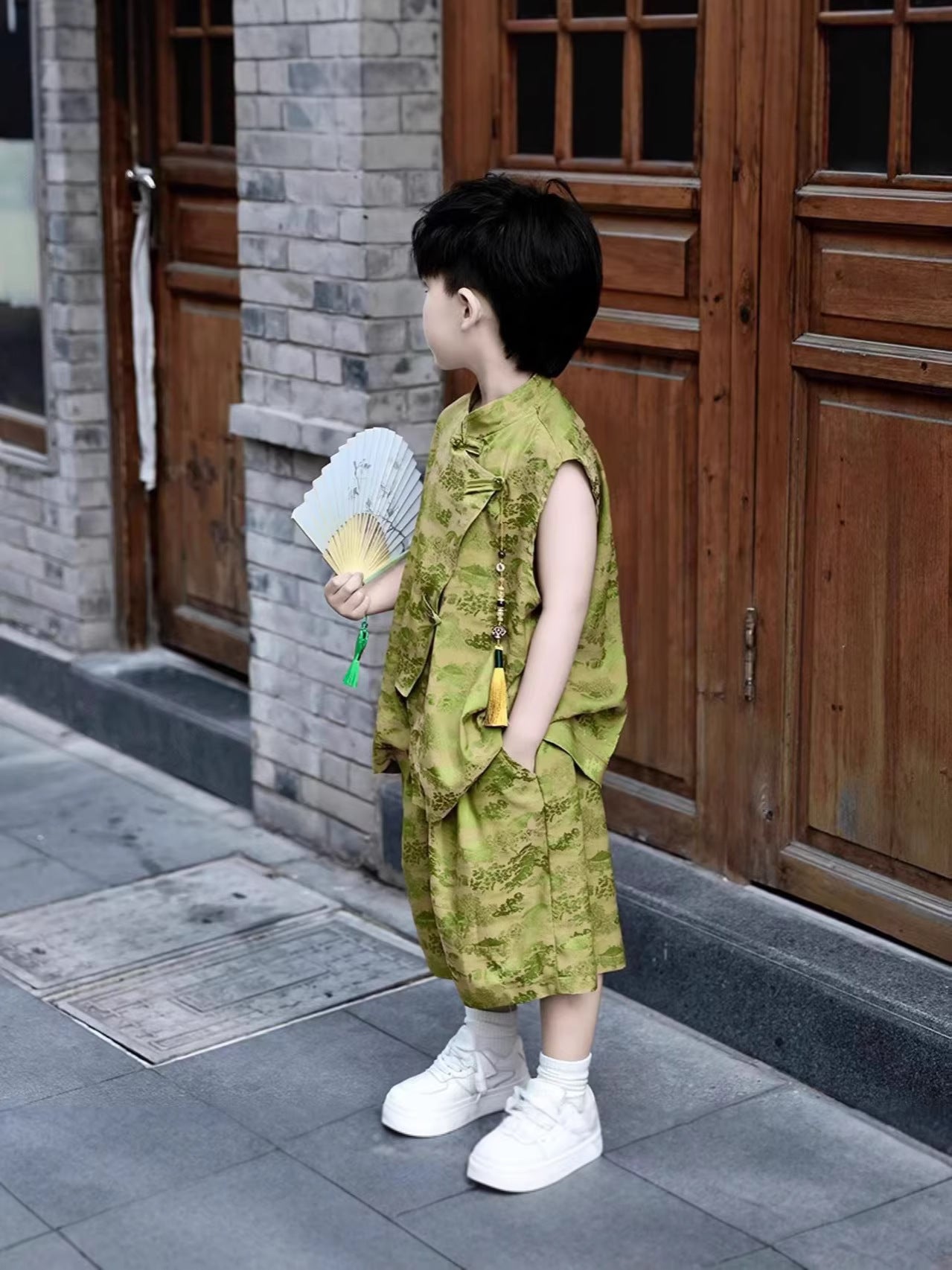 Children's Han Ancient Style Clothing Summer Chinese Performance Children's Suit