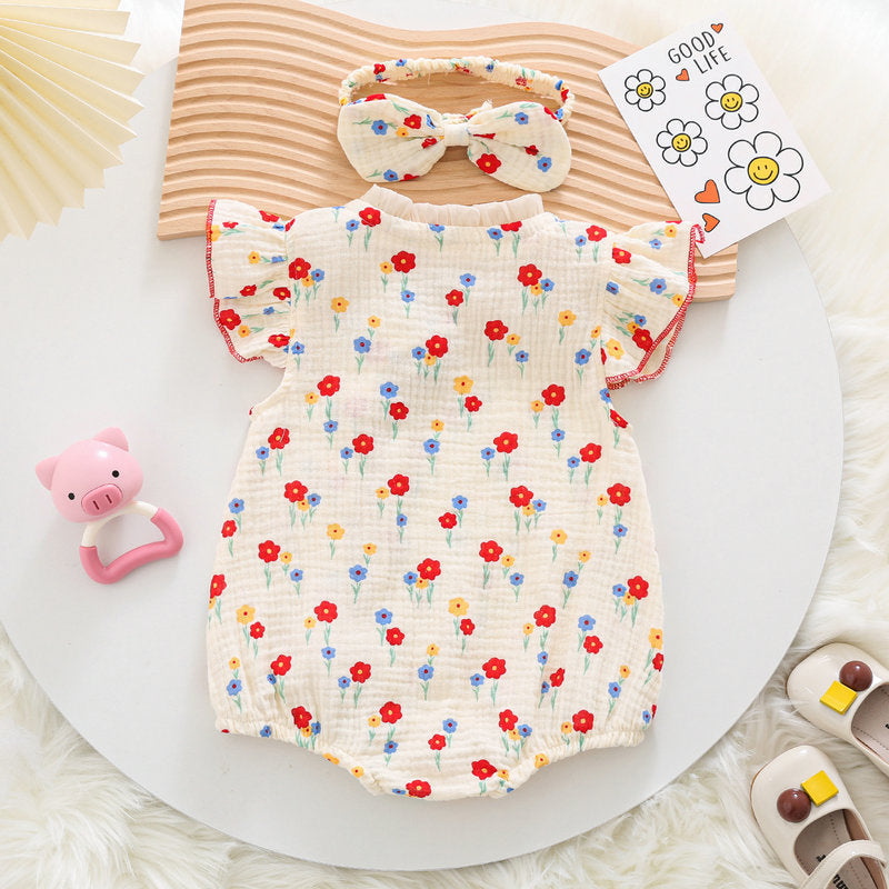 Jumpsuit Western Style National Gauze Princess Triangle Jumpsuit, Climbing Suit
